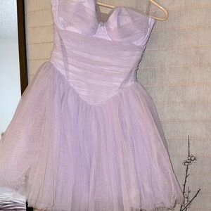 Oh Polly Lavender Tule Mini dress